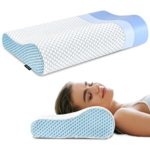 Contoured memory foam pillows for neck arthritis