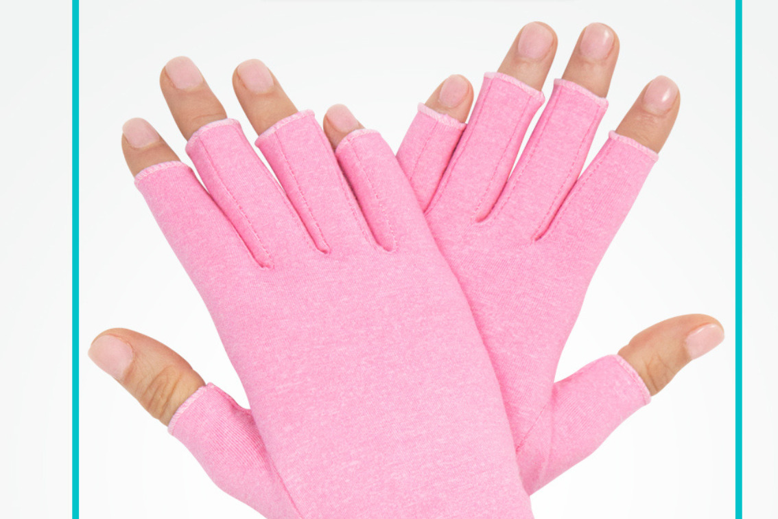 Vive Pink Arthritis Hand Compression Gloves