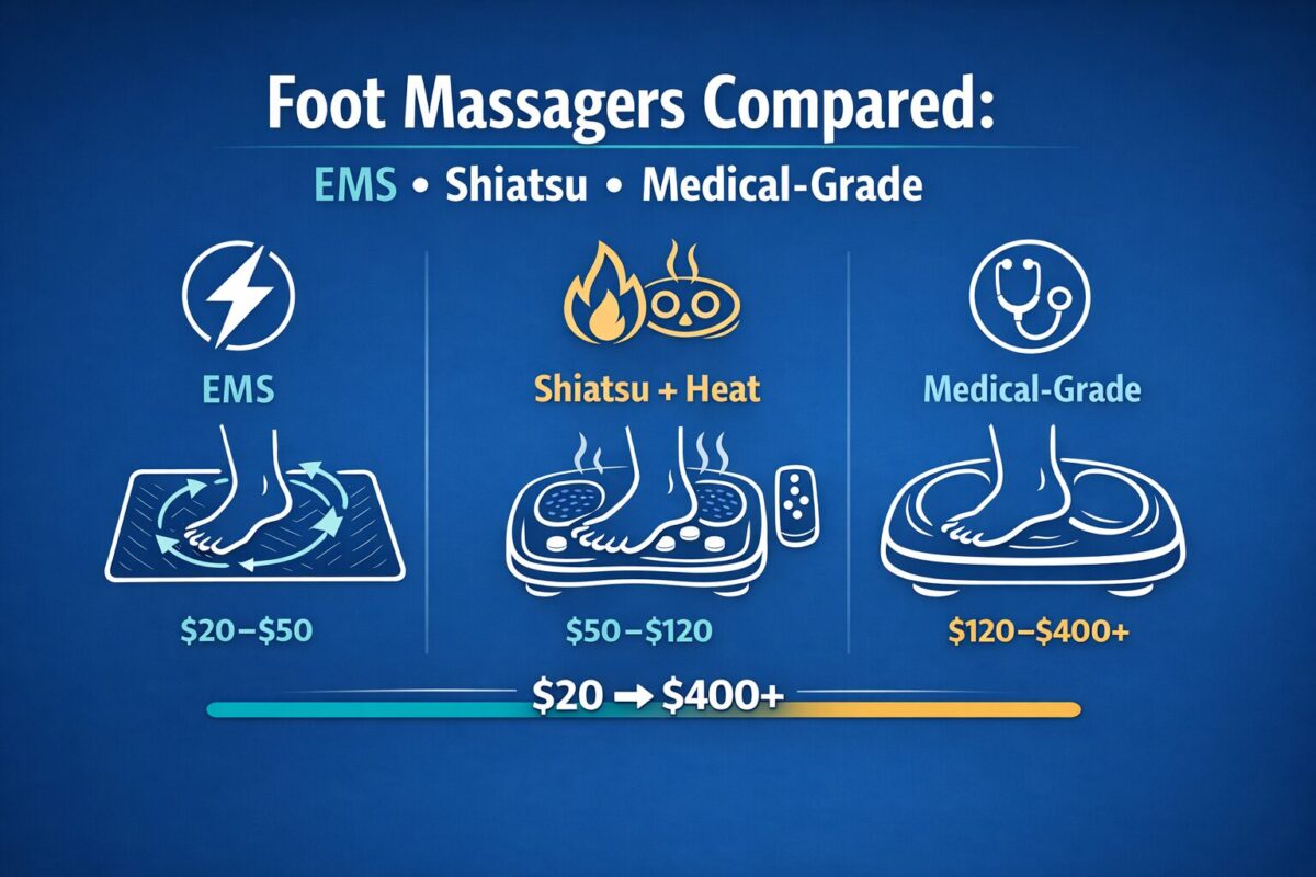 Foot massager comparison